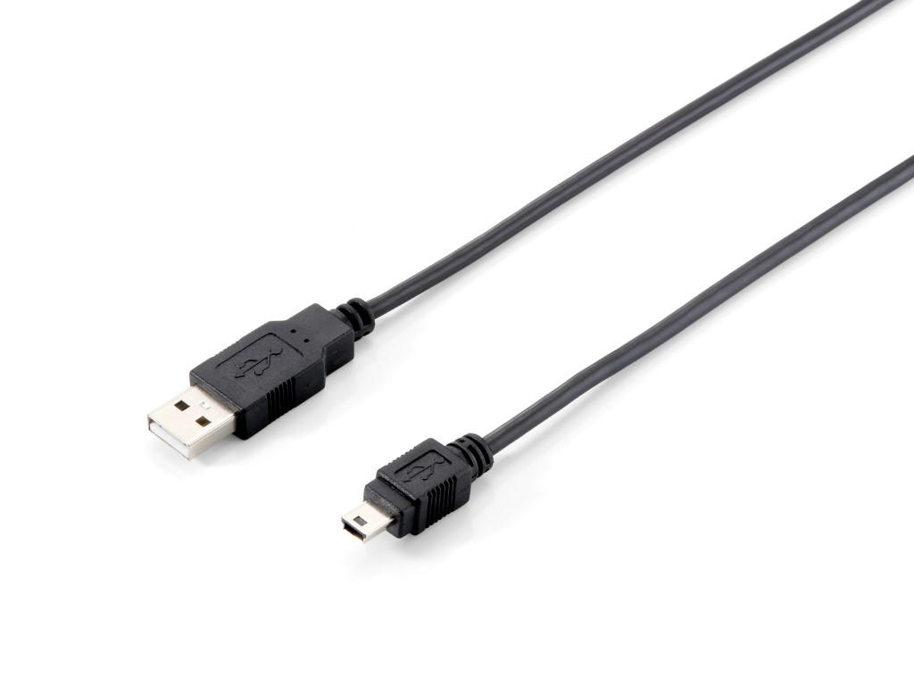 Cabo EQUIP USB 2.0 Type-A para Mini-B Cable 1.8m 1